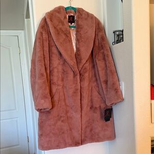 Adrienne Landau Sz1x Pink Blush Plush Teddy Coat. New. Sold at Revolve. Stunning